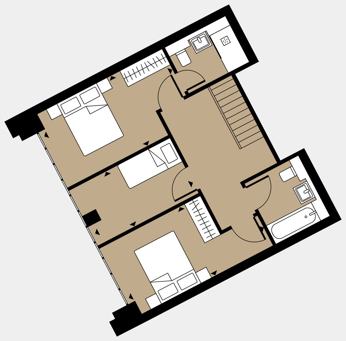 Brigade Court London SE1 Apartment floorplan - L0 13 Sawyer Street