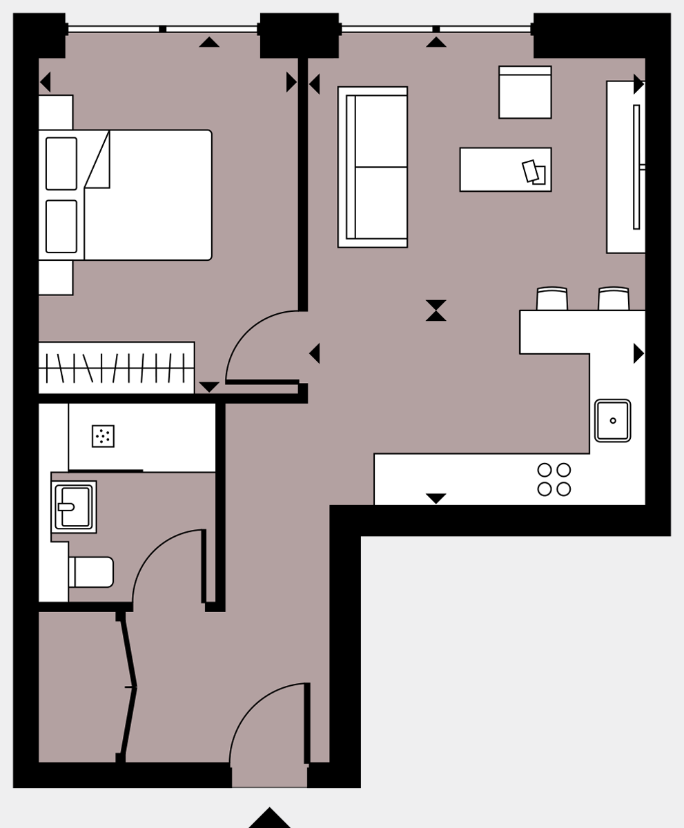 Brigade Court London SE1 Apartment floorplan - L1 2 Errington House