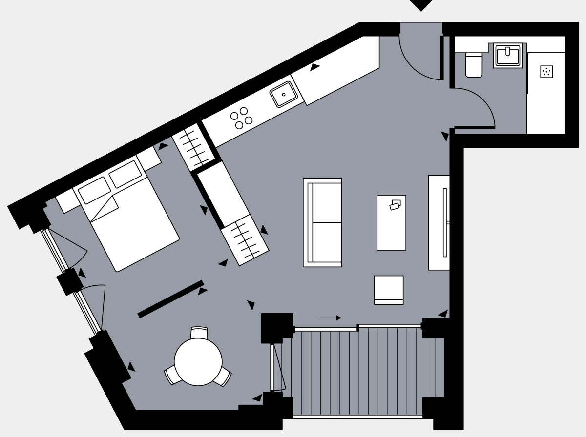 Brigade Court London SE1 Apartment floorplan - L2 10 Errington House