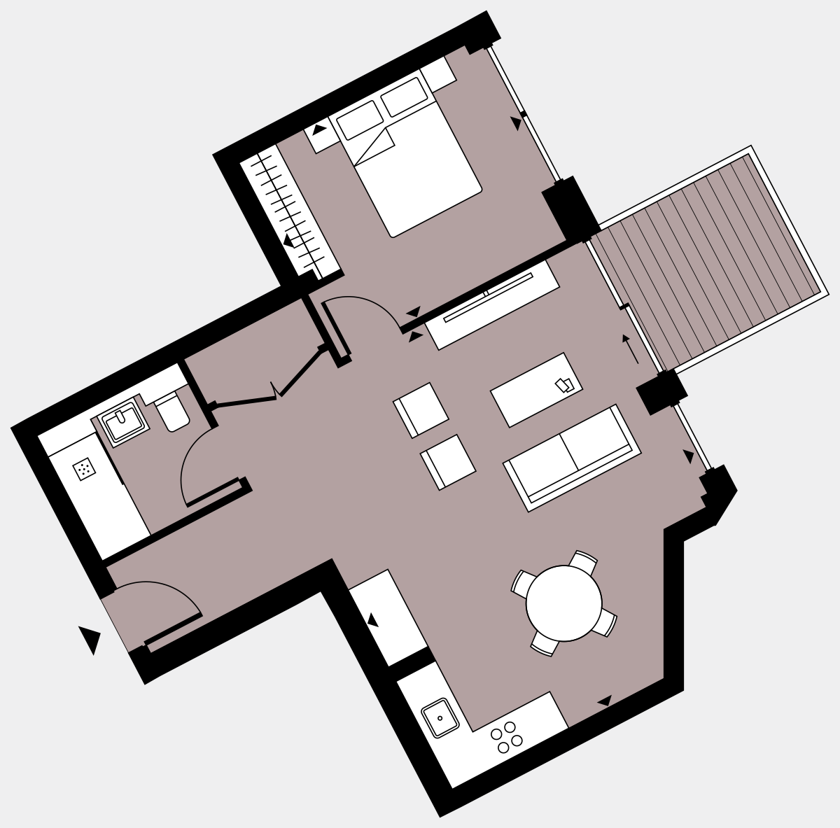 Brigade Court London SE1 Apartment floorplan - L2 14 Errington House