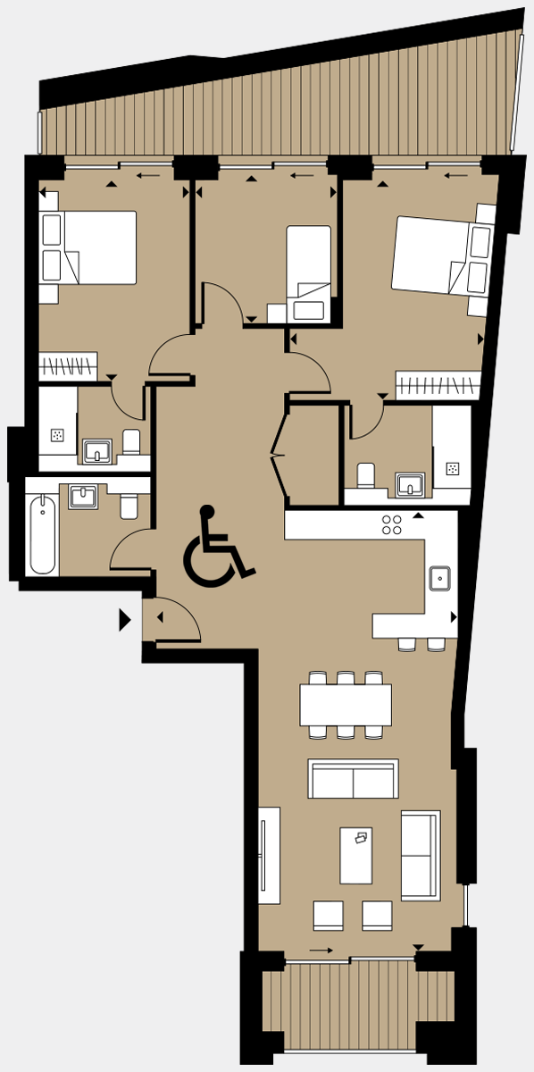Brigade Court London SE1 Apartment floorplan - L2 4 Errington House