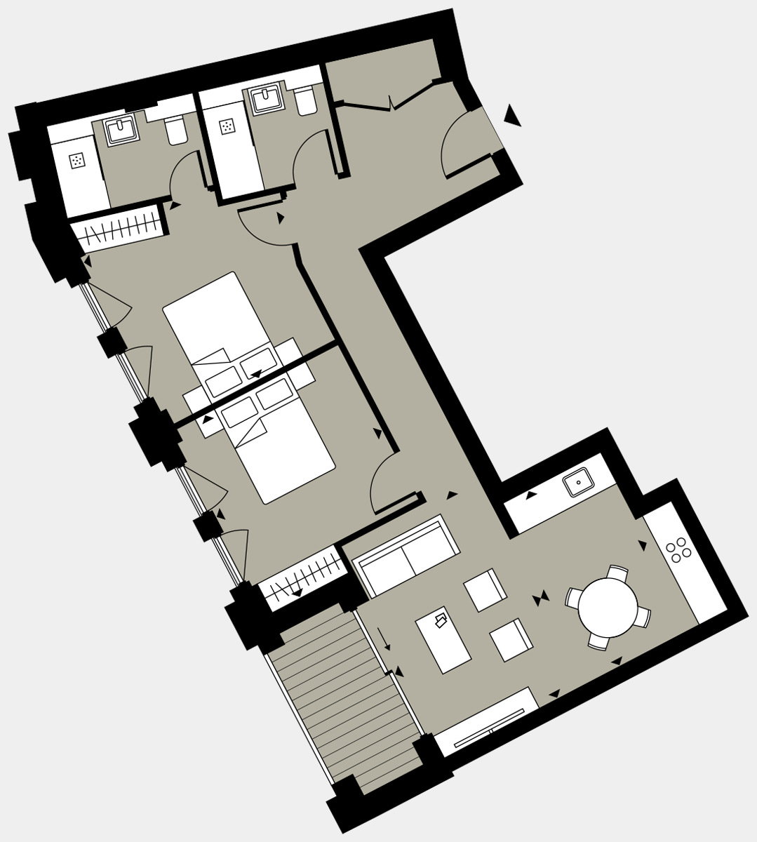 Brigade Court London SE1 Apartment floorplan - L2 4 Walton-Clark-House