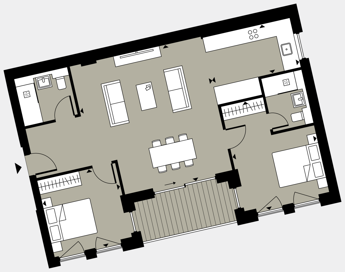 Brigade Court London SE1 Apartment floorplan - L2 6 Cuthbert House