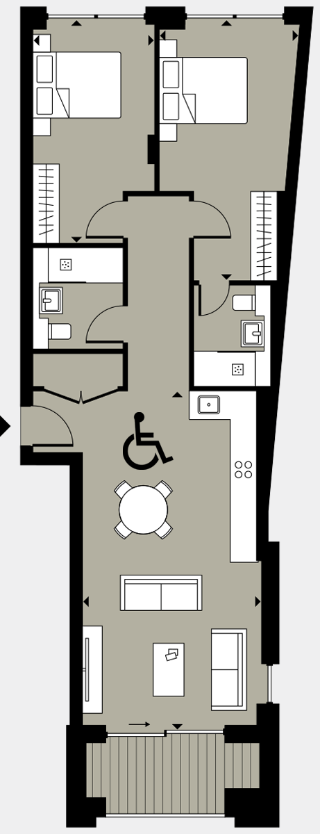 Brigade Court London SE1 Apartment floorplan - L3 16 Errington House