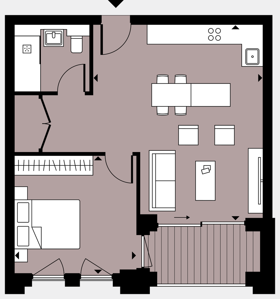 Brigade Court London SE1 Apartment floorplan - L3 17 Errington House