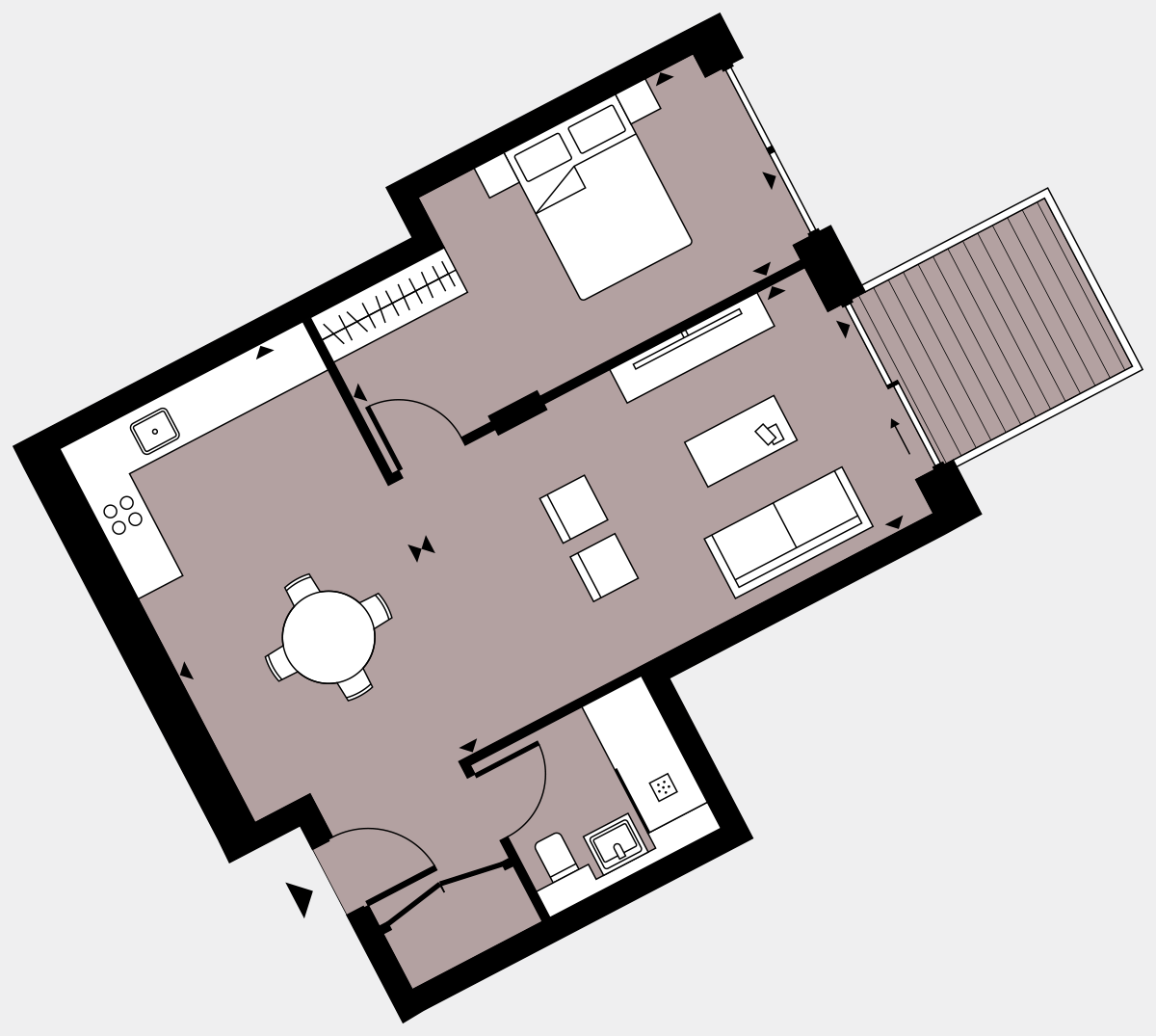 Brigade Court London SE1 Apartment floorplan - L3 25 Errington House