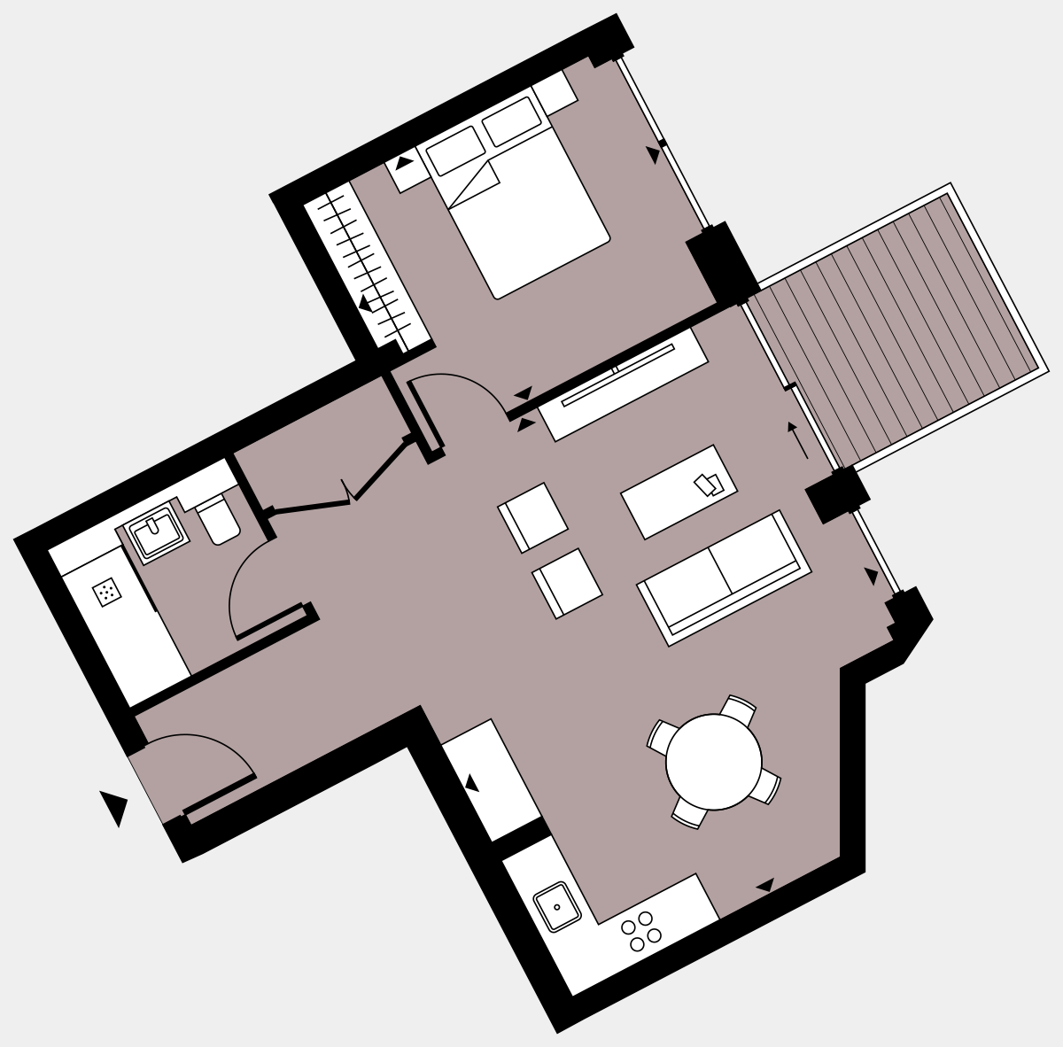 Brigade Court London SE1 Apartment floorplan - L3 26 Errington House