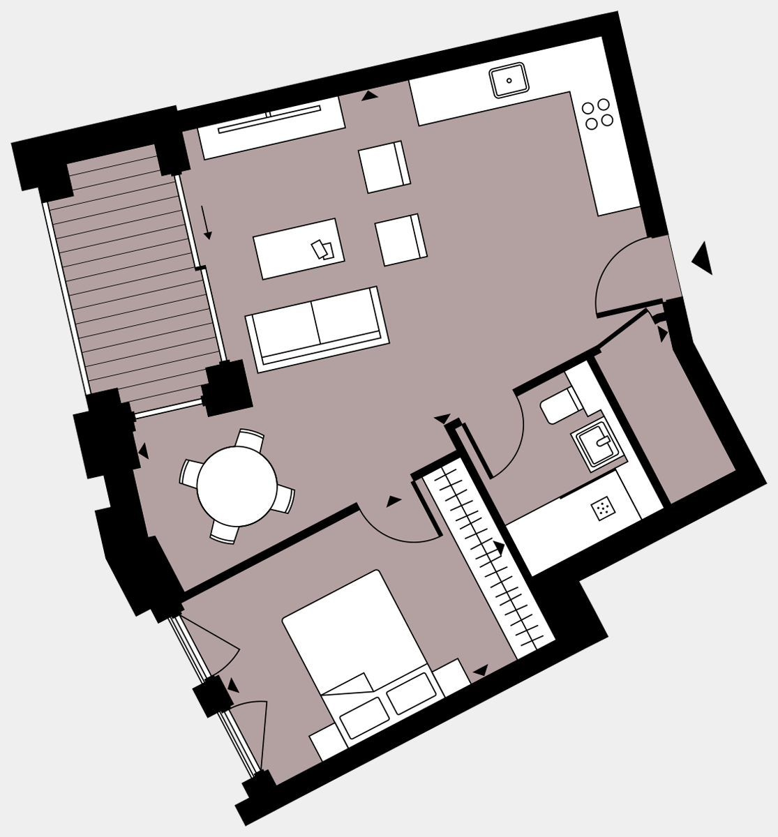 Brigade Court London SE1 Apartment floorplan - L3 7 Walton-Clark-House