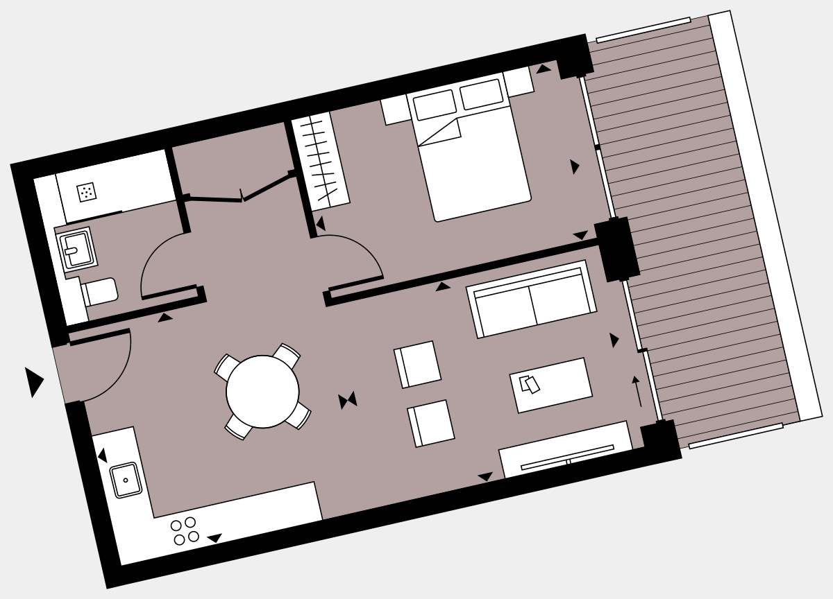 Brigade Court London SE1 Apartment floorplan - L4 18 Walton-Clark-House