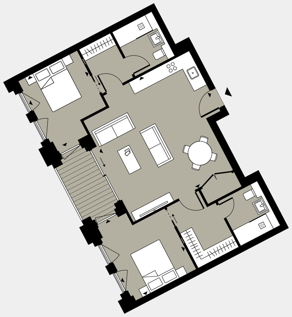 Brigade Court London SE1 Apartment floorplan - L4 35 Errington House