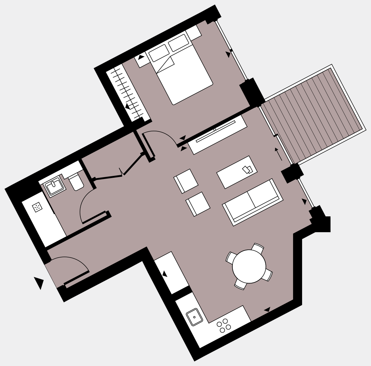 Brigade Court London SE1 Apartment floorplan - L4 38 Errington House