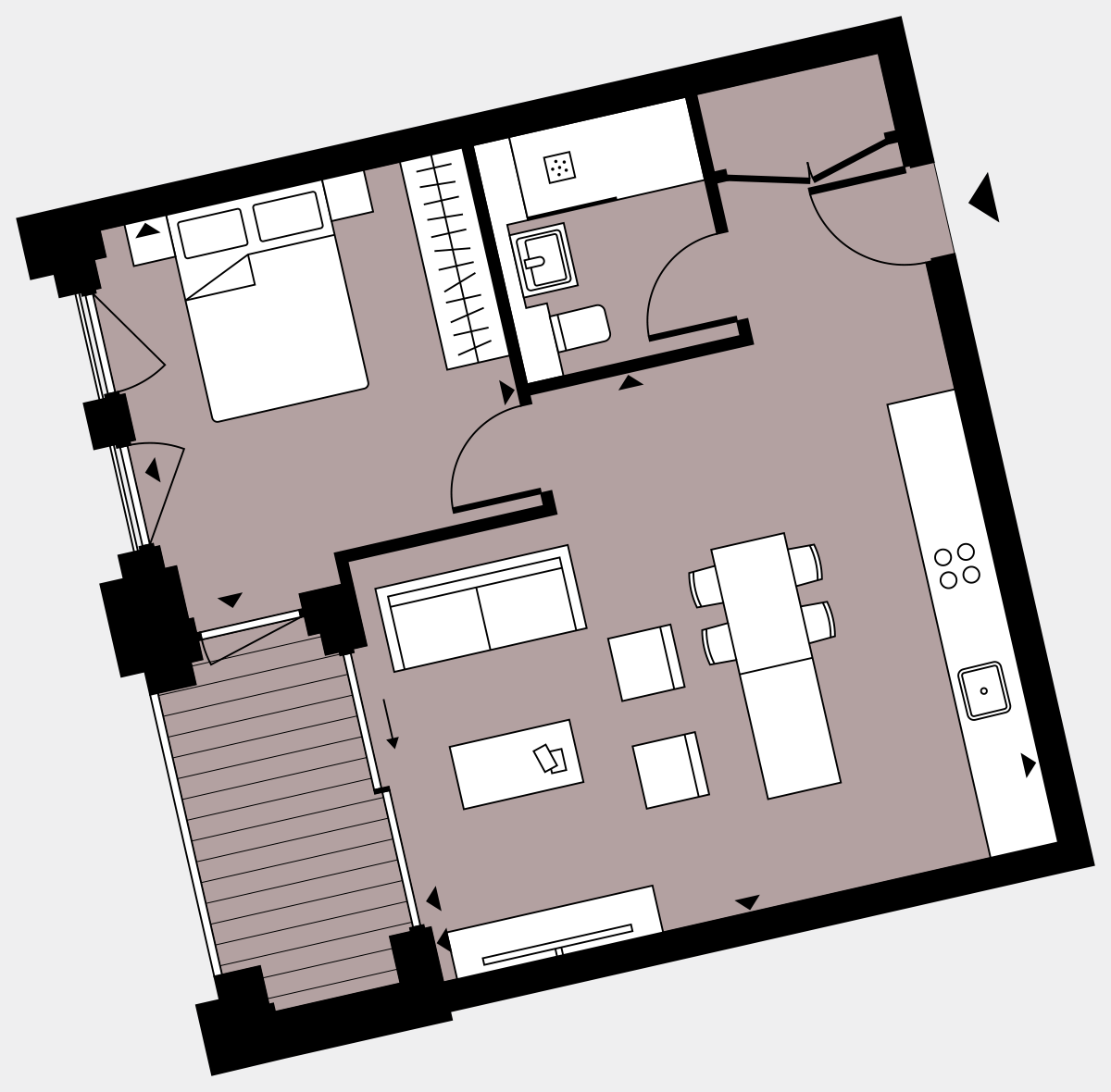 Brigade Court London SE1 Apartment floorplan - L5 22 Walton-Clark-House