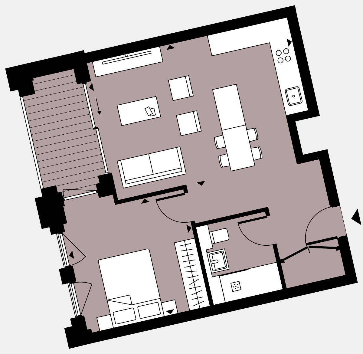 Brigade Court London SE1 Apartment floorplan - L5 23 Walton-Clark-House