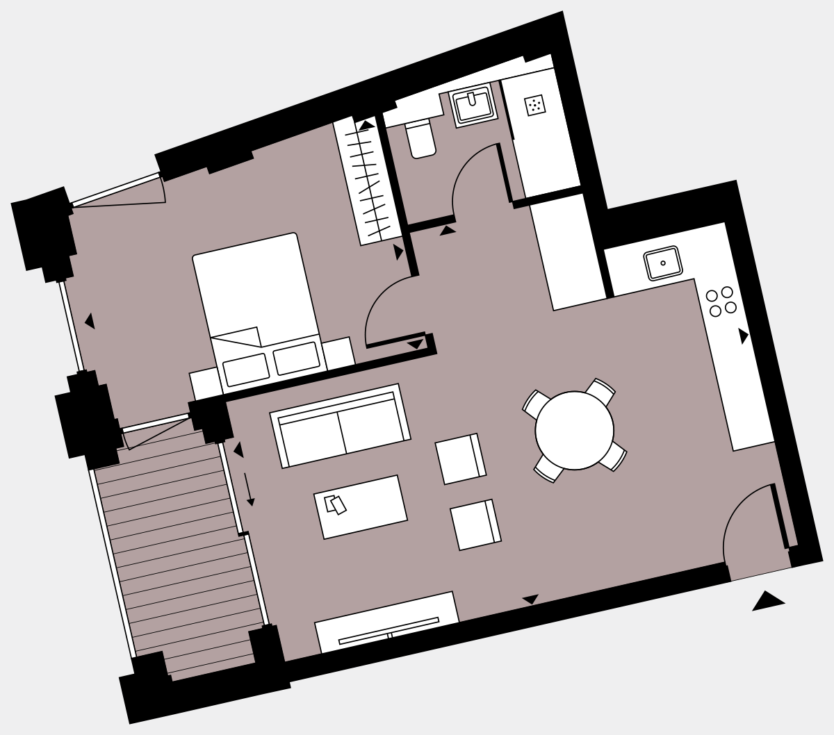 Brigade Court London SE1 Apartment floorplan - L5 24 Walton-Clark-House