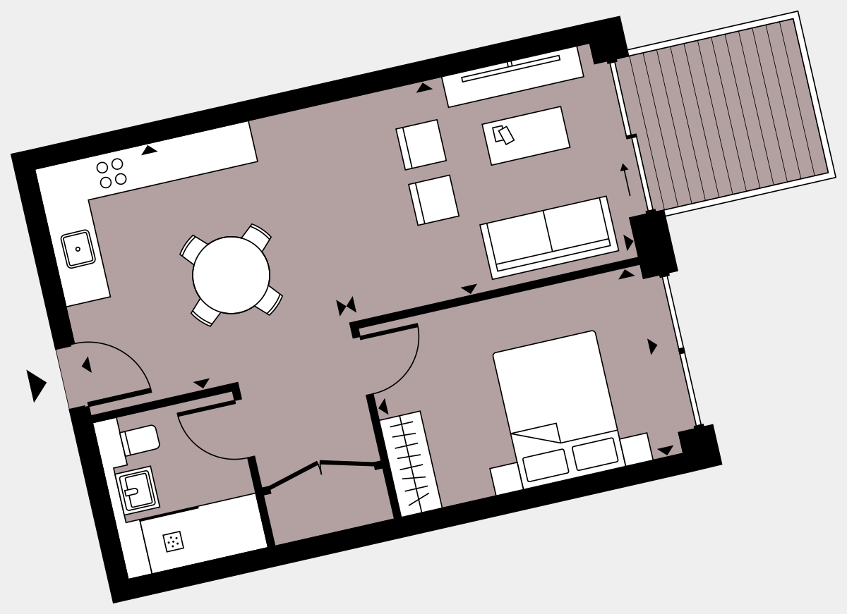 Brigade Court London SE1 Apartment floorplan - L5 26 Walton-Clark-House