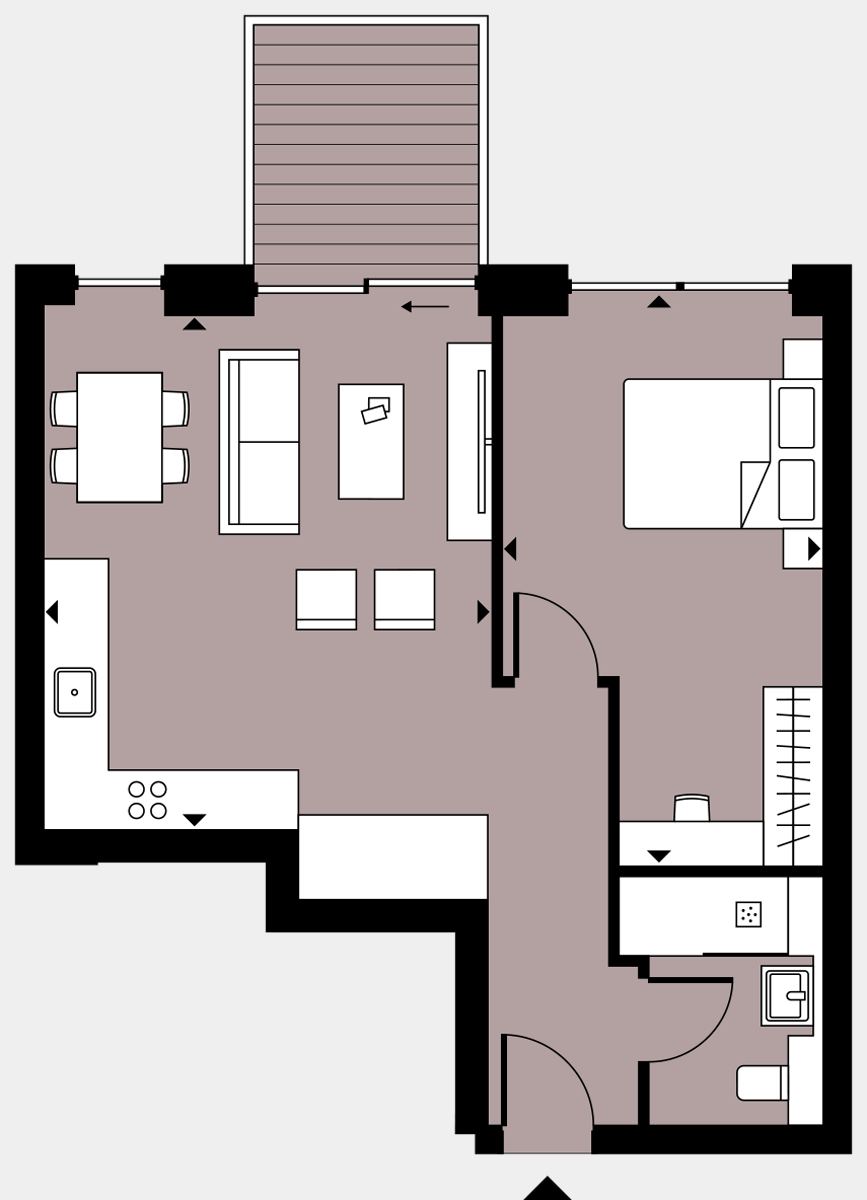 Brigade Court London SE1 Apartment floorplan - L5 39 Errington House