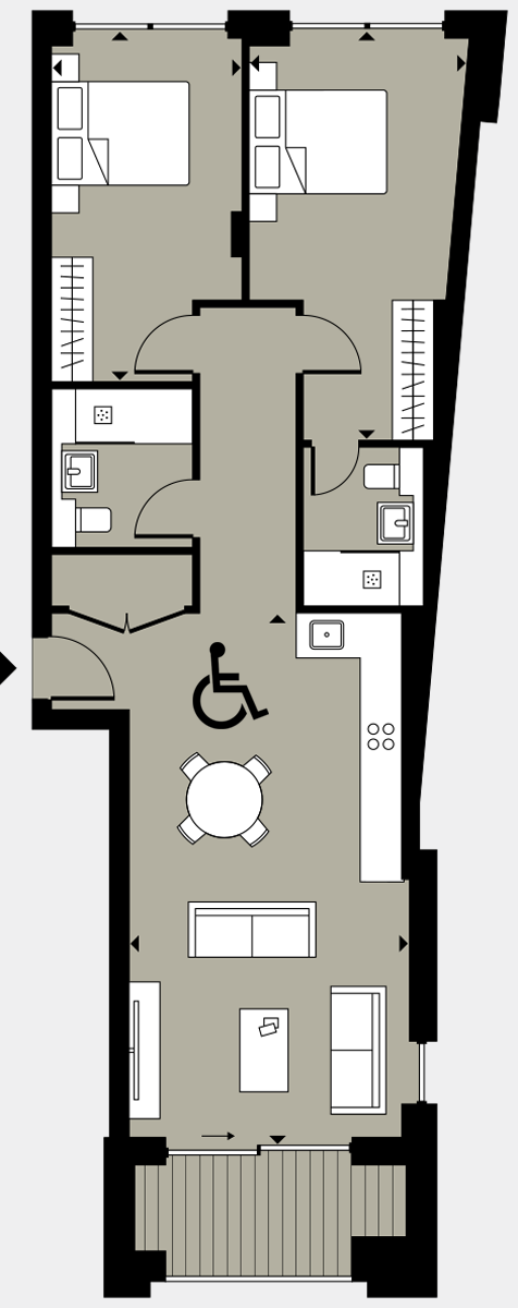 Brigade Court London SE1 Apartment floorplan - L5 40 Errington House
