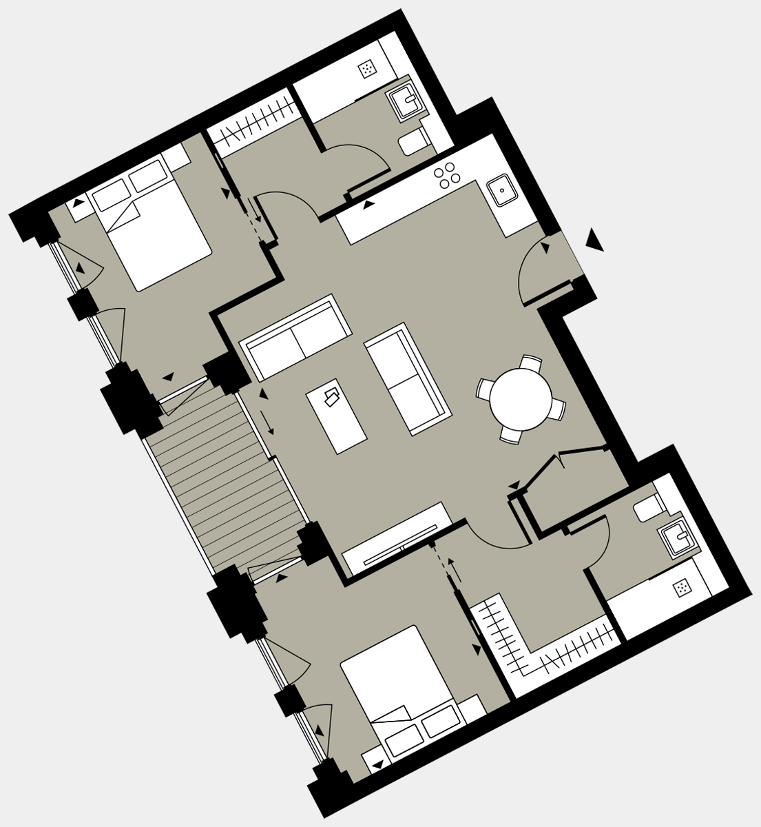 Brigade Court London SE1 Apartment floorplan - L5 47 Errington House