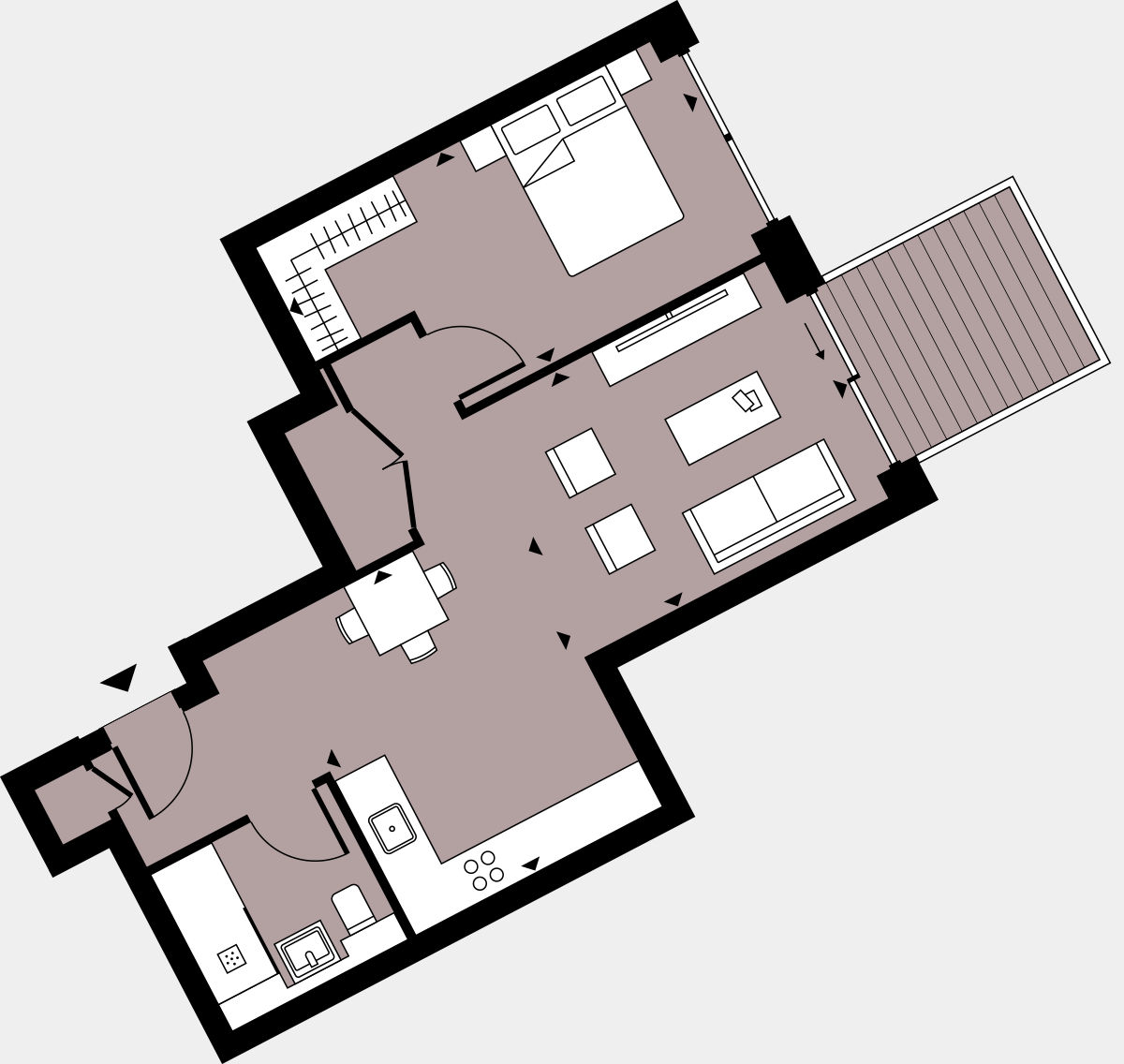 Brigade Court London SE1 Apartment floorplan - L6 29 Walton-Clark-House