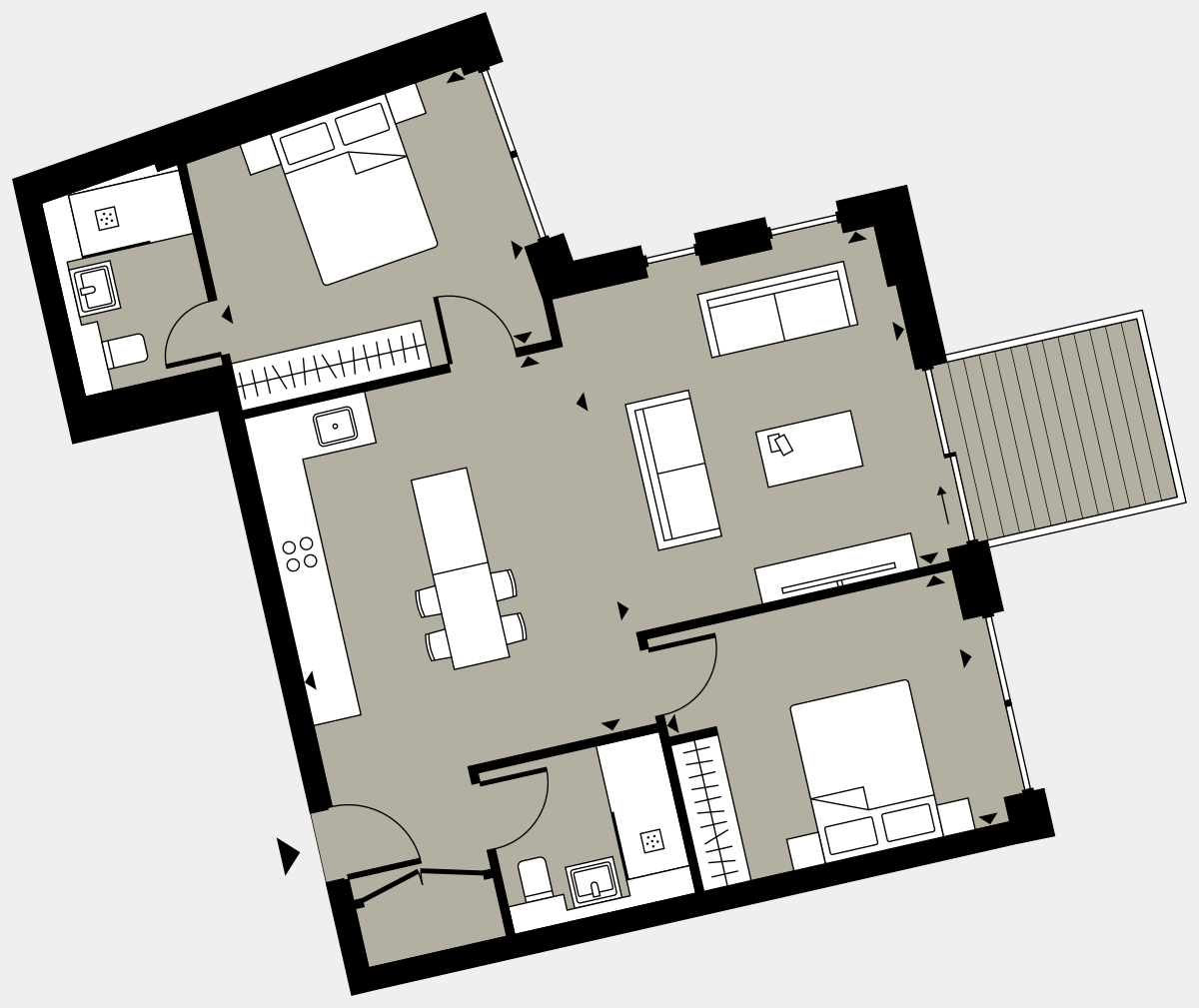 Brigade Court London SE1 Apartment floorplan - L6 34 Walton-Clark-House