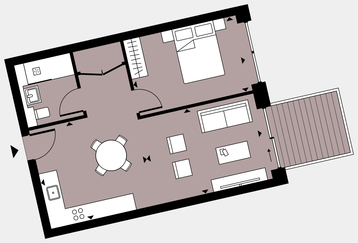 Brigade Court London SE1 Apartment floorplan - L6 36 Walton-Clark-House