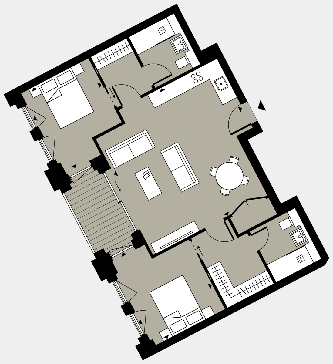 Brigade Court London SE1 Apartment floorplan - L6 59 Errington House