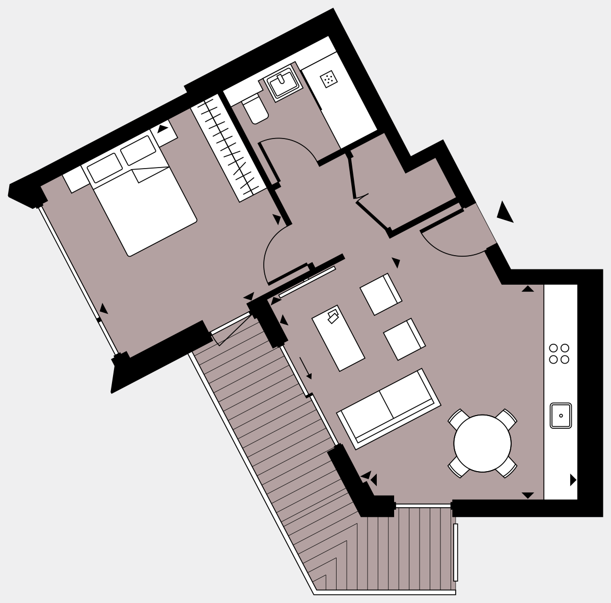 Brigade Court London SE1 Apartment floorplan - L9 94 Errington House