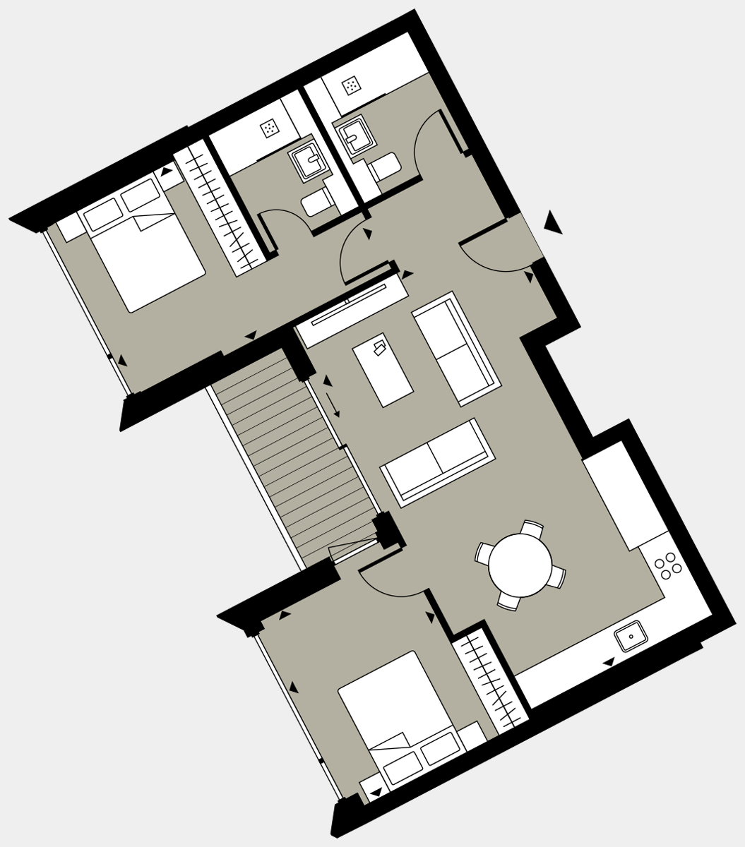 Brigade Court London SE1 Apartment floorplan - L9 95 Errington House