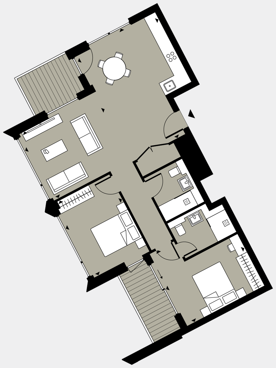 Brigade Court London SE1 Apartment floorplan - L9 96 Errington House