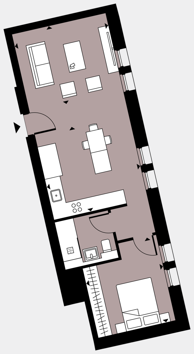 Brigade Court London SE1 Apartment floorplan - L1 5 Davies House