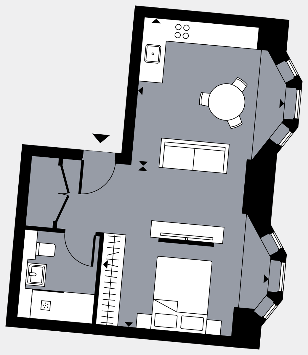 Brigade Court London SE1 Apartment floorplan - L1 9 Davies House