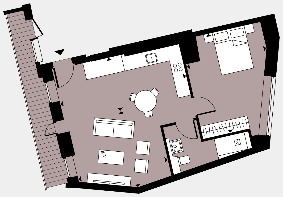 Brigade Court London SE1 Apartment floorplan - L4 29 Davies House